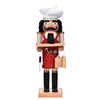Garden Elements Black Forest Beech Wood Chef Nutcracker, 14.75in