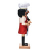 Garden Elements Black Forest Beech Wood Chef Nutcracker, 14.75in