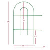 Origin Point Garden Craft Round Folding Border Fence, Green, 10' L x 24" H