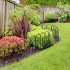 Garden Zone Jasmine Classic Decorative Steel Landscape Border Fence 18" x 16"