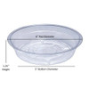 Curtis Wagner Plastics Vinyl Plant Saucer — Air-Flow Bottom Design, Clear — 6"