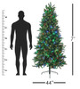 Holiday Wonderland Southern Spruce Artificial Christmas Tree, 400 LED Color Changing Lights, 1004 Tips, 7'