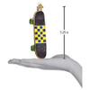 Old World Christmas Glass Blown Ornament, Skateboard (With OWC Gift Box)