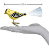Old World Christmas Blown Glass Clip-On Ornament for Christmas Tree, Western Goldfinch