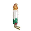 Old World Christmas 32191 Glass Blown Clip on Candle Ornament