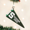 Old World Christmas Pennant Glass Blown Ornament (Michigan State Spartans)