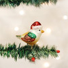 Old World Christmas Blown Glass Clip-On Ornament for Christmas Tree, Santa Bird