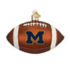 Old World Christmas Glass Blown Ornament for Christmas Tree, UOM Football