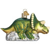 Old World Christmas Glass Blown Ornament, Triceratops (With OWC Gift Box)