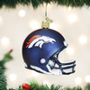 Old World Christmas Glass Blown Ornament For Christmas Tree, Denver Broncos Helmet (With OWC Gift Box)