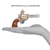 Old World Christmas Glass Blown Ornament for Christmas Tree, Western Revolver