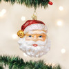 Old World Christmas Jingle Bell Santa Glass Blown Ornament