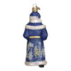 Old World Christmas Blown Glass Ornament for Christmas Tree, Glistening Midnight Santa