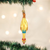 Old World Christmas Blown Glass Ornament for Christmas Tree, Rubber Chicken