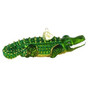 Old World Christmas Glass Blown Ornament, Alligator (With OWC Gift Box)