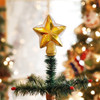 Old World Christmas Glass Tree Topper, Bethlehem Golden Star, 4in