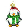 Old World Christmas Glass Blown Ornament, Playful Penguin (With OWC Gift Box)