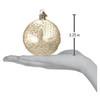 Old World Christmas Glass Blown Ornament for Christmas Tree, Sand Dollar
