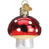 Old World Christmas Glass Blown Ornament for Christmas Tree, Lucky Mushroom