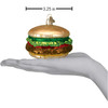Old World Christmas Glass Blown Ornament for Christmas Tree, Cheeseburger