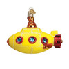 Old World Christmas Blown Glass Ornament for Christmas Tree, Groovy Submarine