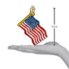 Old World Christmas Blown Glass Ornament for Christmas Tree, Star Spangled Banner
