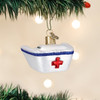 Old World Christmas Blown Glass Ornament for Christmas Tree, Nurse Cap