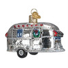 Old World Christmas Blown Glass Ornament for Christmas Tree, Vintage Trailer