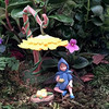 Flower Fairies Secret Garden Scilla Fairy with Umbrella Flower