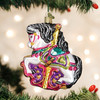 Old World Christmas Glass Blown Ornament, Carousel Horse (With OWC Gift Box)