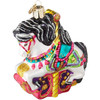 Old World Christmas Glass Blown Ornament, Carousel Horse (With OWC Gift Box)