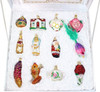 Old World Christmas Bride's Tree Glass Ornament 12 Piece Set