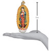Old World Christmas Glass Blown Ornament for Christmas Tree, Our Lady Of Guadalupe