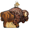 Old World Christmas Glass Blown Ornament for Christmas Tree, Buffalo