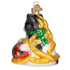 Old World Christmas Glass Blown Ornament for Christmas Tree, Holiday Kitten