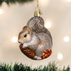 Old World Christmas Glass Blown Christmas Ornament, Hungry Squirrel (With OWC Gift Box)
