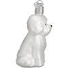 Old World Christmas Blown Glass Ornament for Christmas Tree, Bichon Frise
