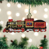 Old World Christmas Glass Blown Ornament for Christmas Tree, Train Steam Locomotive