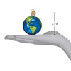 Old World Christmas Glass Blown Ornament for Christmas Tree, Planet Earth