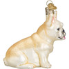 Old World Christmas Blown Glass Ornament for Christmas Tree, French Bulldog