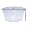 Curtis Wagner Heavy-Duty Clear Vinyl Basket Lining Plant Saucer, 8" (1 Pack)