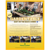 Master Gardner Wooden Elevated Heavy-Duty Raised Garden Bed Planter Box, 48" x 36"