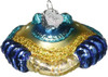 Old World Christmas Glass Blown Ornament, Blue Crab (With OWC Gift Box)