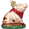 Old World Christmas Blown Glass Ornament for Christmas Tree, Piggy in The Puddle