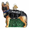 Old World Christmas Blown Glass Ornament for Christmas Tree, K-9 Police Dog