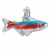 Old World Christmas Glass Blown Ornament, Tetra Fish (With OWC Gift Box)