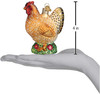 Old World Christmas Glass Blown Christmas Ornament, Spring Chicken (With OWC Gift Box)