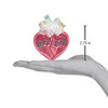 Old World Christmas Blown Glass Ornaments for Christmas Tree, BFF Hearts (Set of 2)