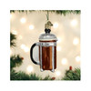 Old World Christmas Glass Blown Ornament for Christmas Tree, French Coffee Press