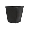 Tusco Products Indoor Outdoor Cosmopolitan Planter, Square, Black, 22in